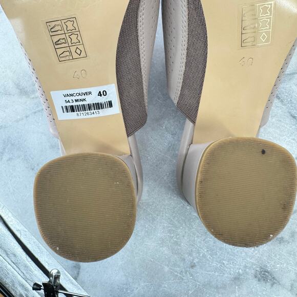 Ethan Valdes Vancouver Mules Womens Size US 9.5 Mink European Summer Office - Picture 13 of 14